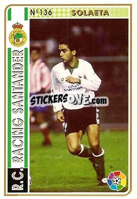 Sticker Solaeta - Las Fichas De La Liga 1994-1995 - Mundicromo
