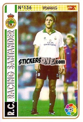 Sticker Tomas - Las Fichas De La Liga 1994-1995 - Mundicromo