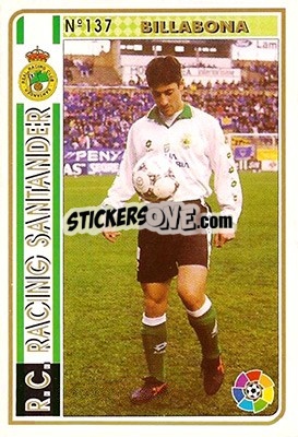 Sticker Billabona - Las Fichas De La Liga 1994-1995 - Mundicromo