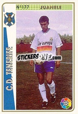 Sticker Juanele - Las Fichas De La Liga 1994-1995 - Mundicromo