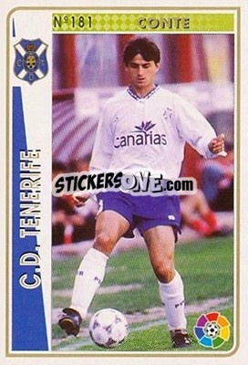 Sticker Conte - Las Fichas De La Liga 1994-1995 - Mundicromo