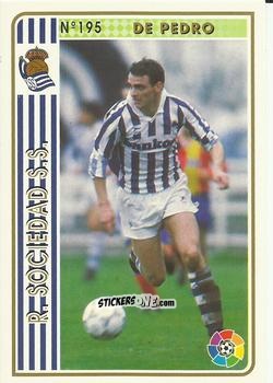 Sticker De Pedro - Las Fichas De La Liga 1994-1995 n. 195 - Mundicromo