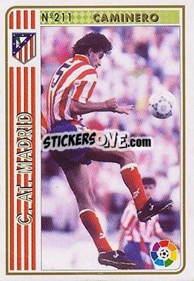 Sticker Caminero - Las Fichas De La Liga 1994-1995 - Mundicromo