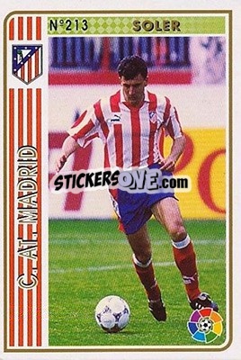 Sticker Soler - Las Fichas De La Liga 1994-1995 - Mundicromo