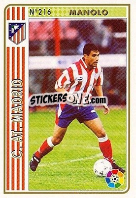 Sticker Manolo - Las Fichas De La Liga 1994-1995 - Mundicromo