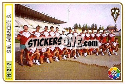 Sticker Team Card - Las Fichas De La Liga 1994-1995 n. 219 - Mundicromo