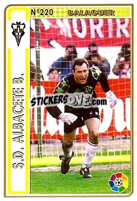 Cromo Balaguer - Las Fichas De La Liga 1994-1995 - Mundicromo