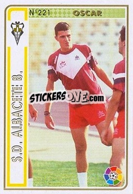 Sticker Oscar - Las Fichas De La Liga 1994-1995 - Mundicromo