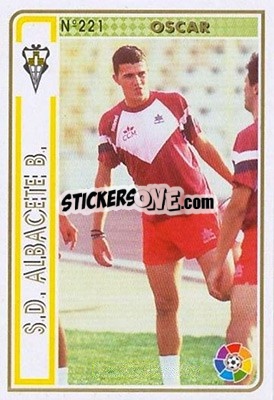 Cromo Oscar - Las Fichas De La Liga 1994-1995 - Mundicromo