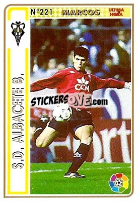 Cromo Marcos - Las Fichas De La Liga 1994-1995 n. 221a - Mundicromo