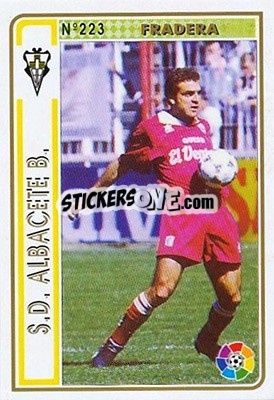 Sticker Fradera - Las Fichas De La Liga 1994-1995 - Mundicromo
