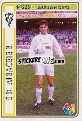 Sticker Alejandro - Las Fichas De La Liga 1994-1995 - Mundicromo