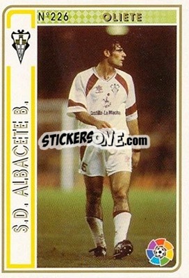 Sticker Oliete - Las Fichas De La Liga 1994-1995 - Mundicromo