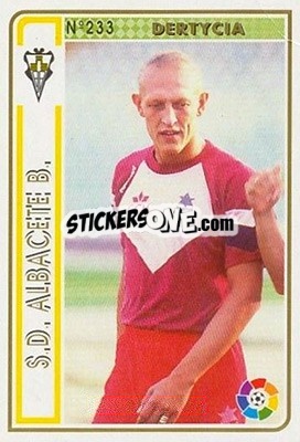 Sticker Dertycia - Las Fichas De La Liga 1994-1995 - Mundicromo