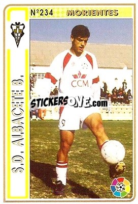 Figurina Morientes - Las Fichas De La Liga 1994-1995 - Mundicromo