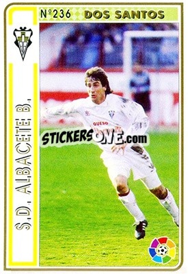 Sticker Dos Santos - Las Fichas De La Liga 1994-1995 - Mundicromo