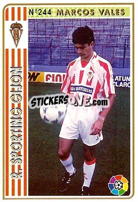 Sticker Marcos Vales - Las Fichas De La Liga 1994-1995 n. 244 - Mundicromo