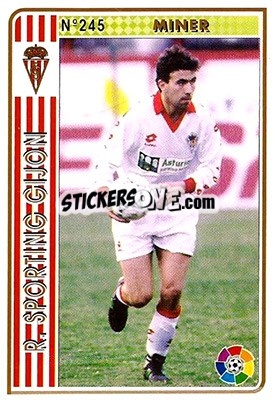 Figurina Miner - Las Fichas De La Liga 1994-1995 - Mundicromo