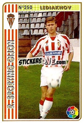 Cromo Lediakhov - Las Fichas De La Liga 1994-1995 - Mundicromo