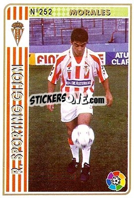 Cromo Morales - Las Fichas De La Liga 1994-1995 - Mundicromo