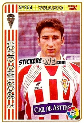 Cromo Velasco - Las Fichas De La Liga 1994-1995 - Mundicromo