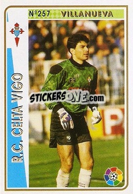 Cromo Villanueva - Las Fichas De La Liga 1994-1995 - Mundicromo