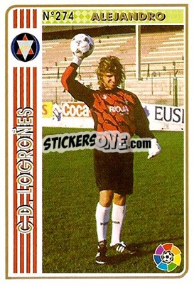 Sticker Alejandro - Las Fichas De La Liga 1994-1995 - Mundicromo