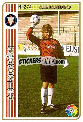 Sticker Alejandro - Las Fichas De La Liga 1994-1995 n. 274 - Mundicromo