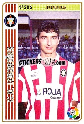 Cromo Jubera - Las Fichas De La Liga 1994-1995 - Mundicromo