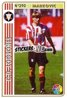 Sticker Markovic - Las Fichas De La Liga 1994-1995 - Mundicromo