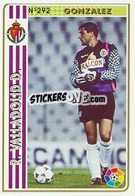 Figurina Gonzalez - Las Fichas De La Liga 1994-1995 - Mundicromo