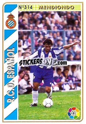 Sticker Mendionda - Las Fichas De La Liga 1994-1995 - Mundicromo