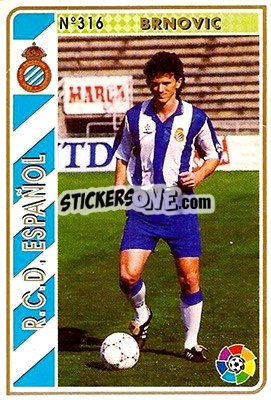 Cromo Brnovic - Las Fichas De La Liga 1994-1995 - Mundicromo