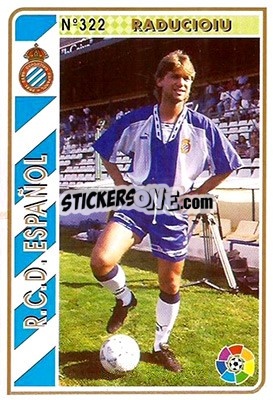 Cromo Raducioiu - Las Fichas De La Liga 1994-1995 - Mundicromo