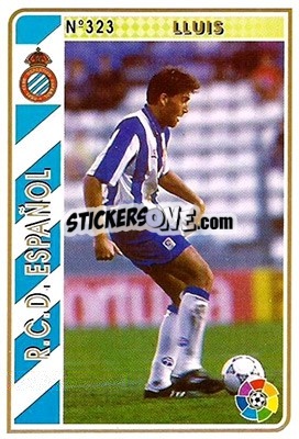 Cromo Lluis - Las Fichas De La Liga 1994-1995 - Mundicromo