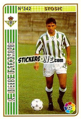 Sticker Stosic - Las Fichas De La Liga 1994-1995 - Mundicromo