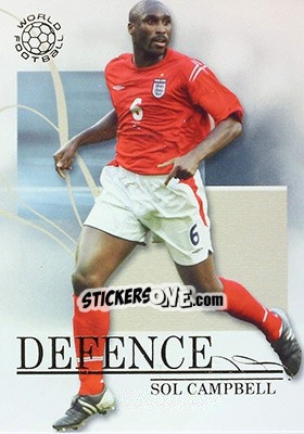 Sticker Sol Campbell - World Football UNIQUE 2005 n. 2 - Futera