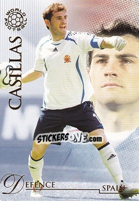 Cromo Casillas Iker - World Football UNIQUE 2007 - Futera