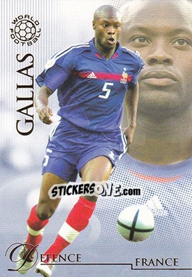 Sticker Gallas William - World Football UNIQUE 2007 n. 11 - Futera