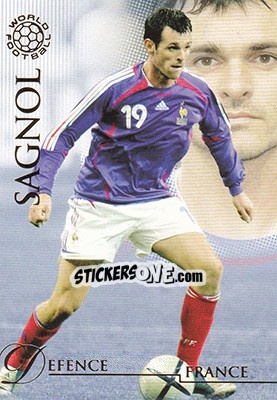 Sticker Sagnol Willy - World Football UNIQUE 2007 n. 18 - Futera