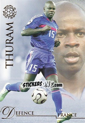 Sticker Thuram Lilian - World Football UNIQUE 2007 n. 22 - Futera