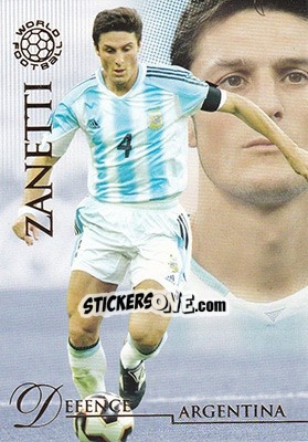 Figurina Zanetti Javier - World Football UNIQUE 2007 - Futera