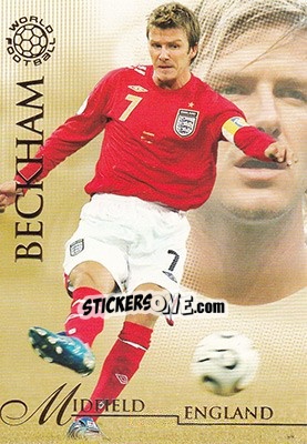 Sticker Beckham David - World Football UNIQUE 2007 - Futera