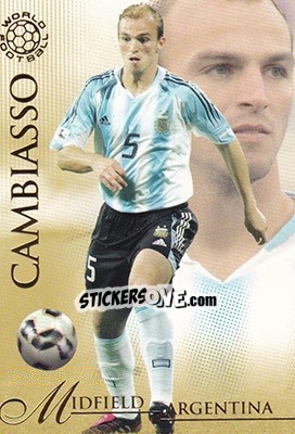 Sticker Cambiasso Esteban - World Football UNIQUE 2007 n. 32 - Futera