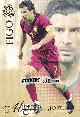 Sticker Figo Luis - World Football UNIQUE 2007 n. 39 - Futera