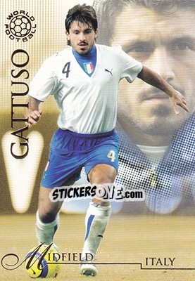 Cromo Gattuso Gennaro - World Football UNIQUE 2007 - Futera