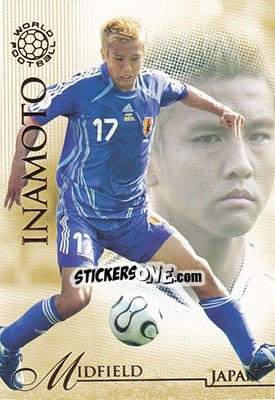 Sticker Inamoto Junichi - World Football UNIQUE 2007 n. 42 - Futera