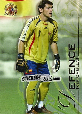 Sticker Casillas Iker - World Football UNIQUE 2008 n. 9 - Futera