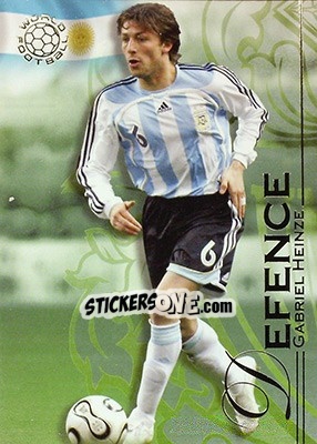Sticker Heinze Gabriel - World Football UNIQUE 2008 n. 19 - Futera