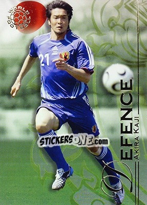 Sticker Kaji Akira - World Football UNIQUE 2008 - Futera